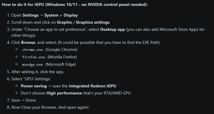 step-by-step instructions on how to navigate and change your settings for the fix (Any Browser)